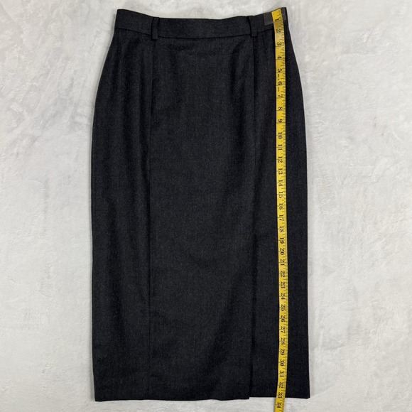 Vintage Talbots‎ Double Breasted Midi Skirt Suit Size 10 8 Wool Gold Button Read - Picture 14 of 16